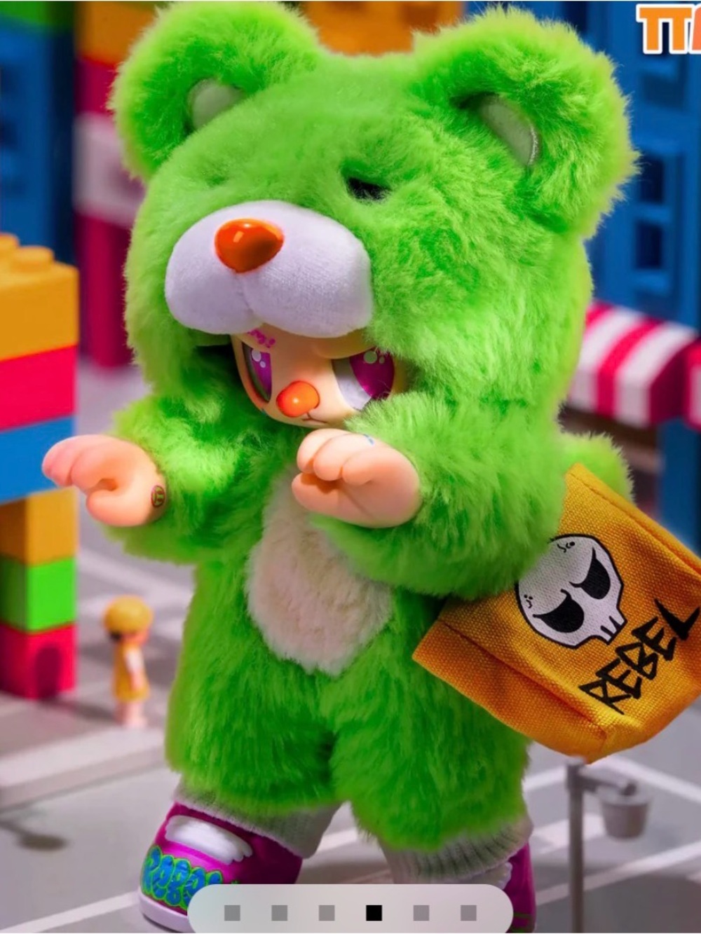 REBEL BEAR Find A Bag Series Vinyl Plush